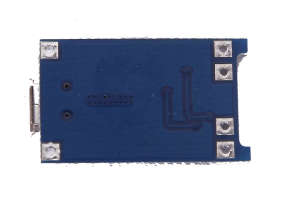 Lithium batterij oplader via micro usb voor Li-ion 1A MP1405 onderkant